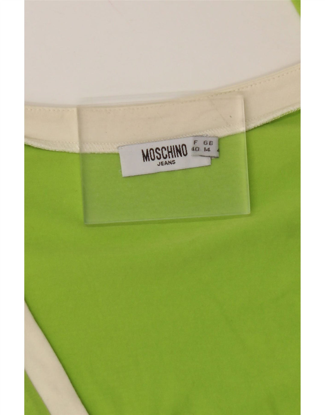 MOSCHINO Dame Cardigan Top UK 14 Medium Grøn