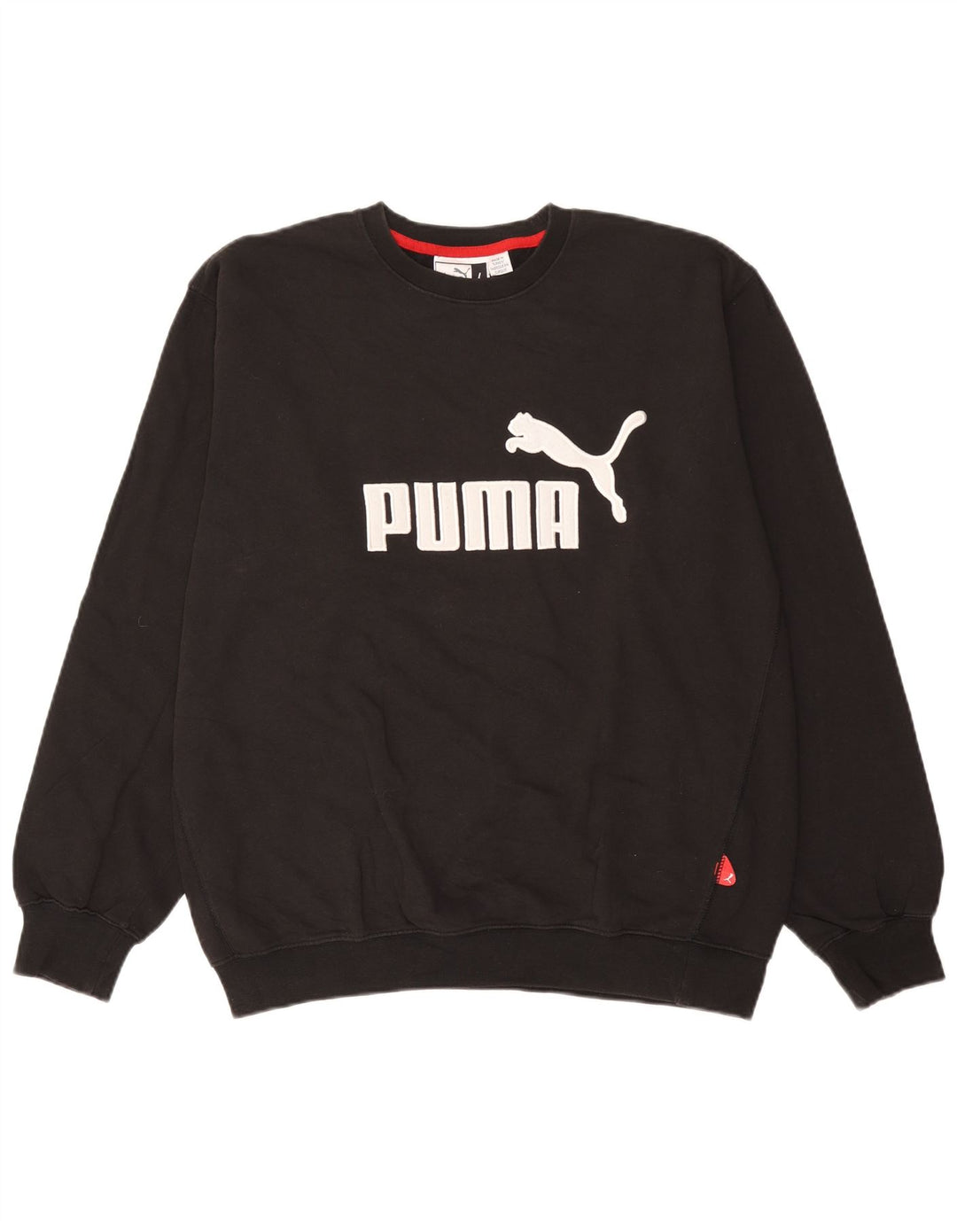 Puma Herre Grafisk Sweatshirt Jumper Stor Sort Bomuld