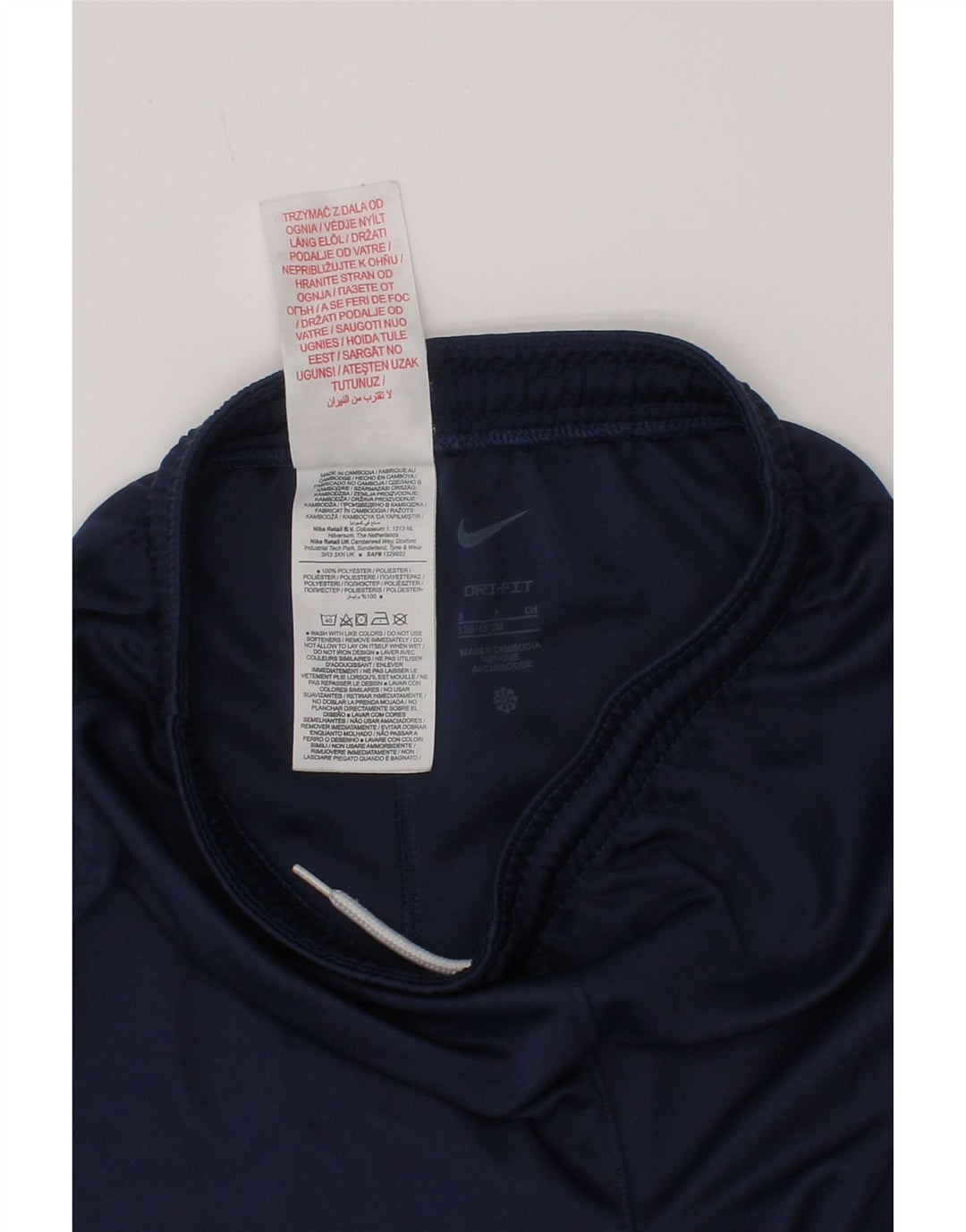 Nike Boys Dri Fit Sportshorts 8-9 år Små marineblå polyester