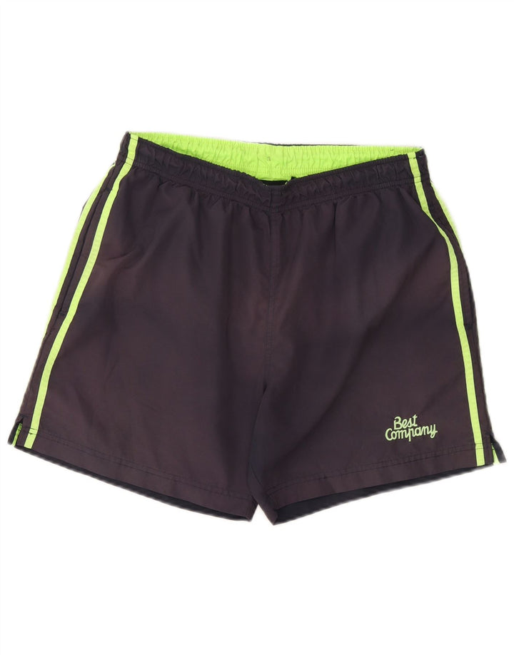 Bedste firma badeshorts til mænd store marineblå polyester