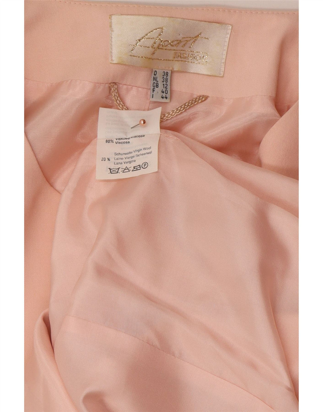 APART Dame kortærmet 6-knaps blazerjakke UK 12 Medium Pink