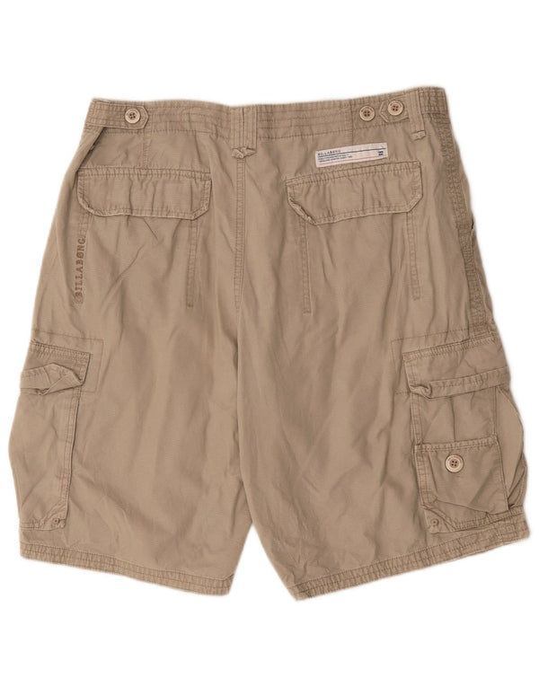 Billabong Herre Cargo Shorts W34 Stor Beige Bomuld