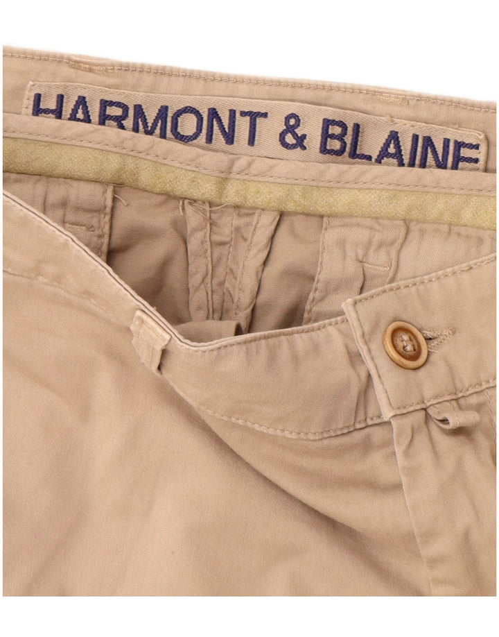 HARMONT & BLAINE Chino Shorts til mænd IT 52 XL W34 Beige Bomuld