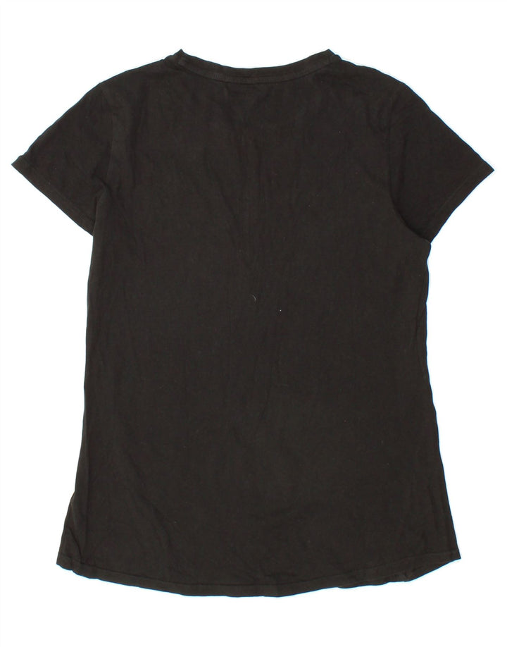 PUMA Womens Graphic T-Shirt Top UK 12 Medium Black Cotton Vintage Puma and Second-Hand Puma from Messina Hembry 