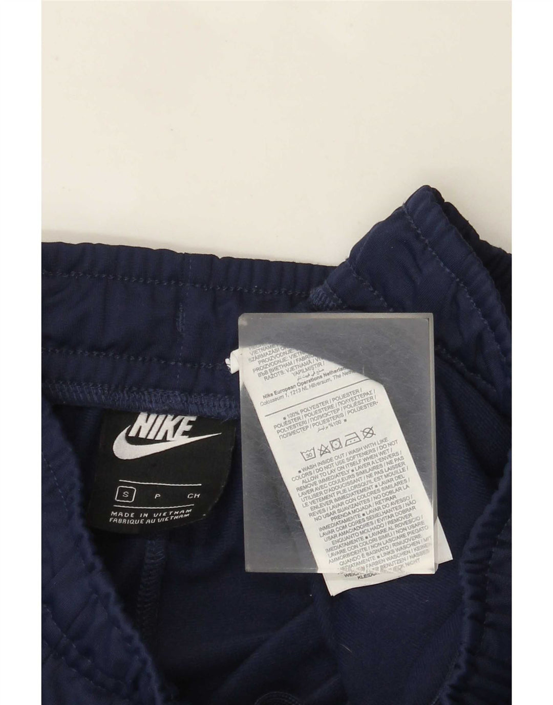 Nike træningsdragt bukser til mænd, joggers, små marineblå polyester