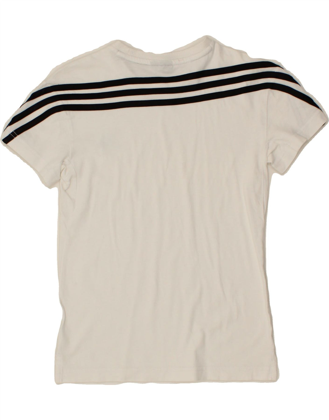 ADIDAS Girls T-Shirt Top 9-10 Years White Vintage Adidas and Second-Hand Adidas from Messina Hembry 