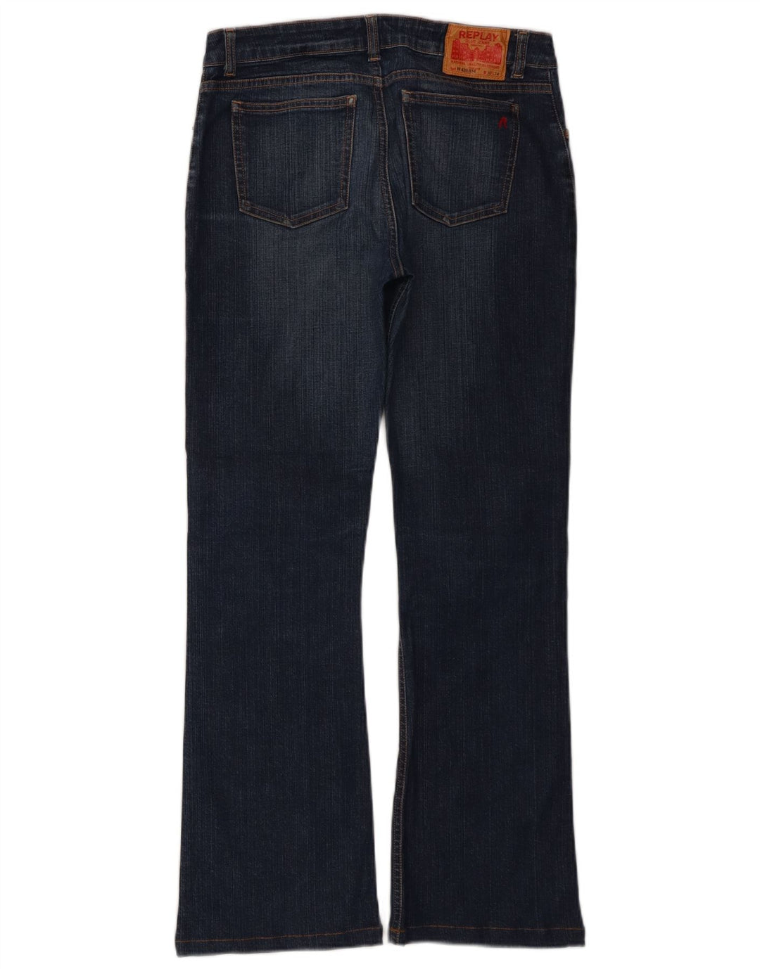REPLAY Dame Bootcut Jeans W30 L28 Blå Bomuld