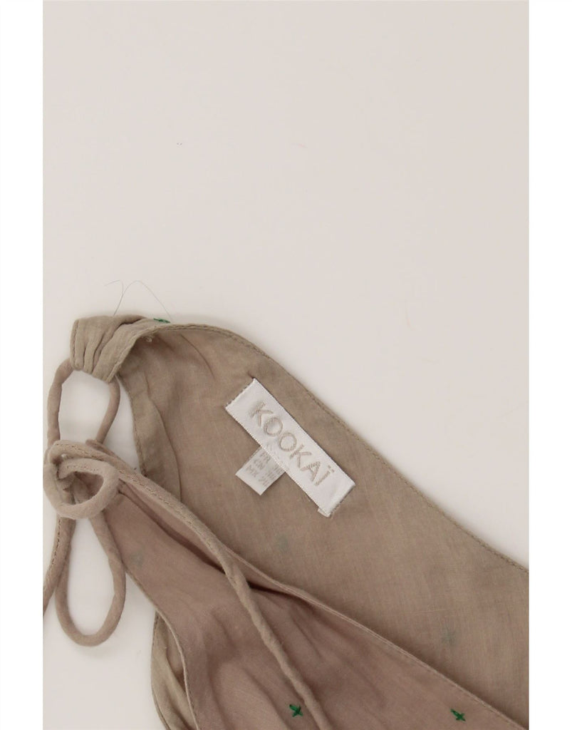 KOOKAI Womens Sleeveless Maxi Dress EU 36 Small Grey Floral Vintage Kookai and Second-Hand Kookai from Messina Hembry 