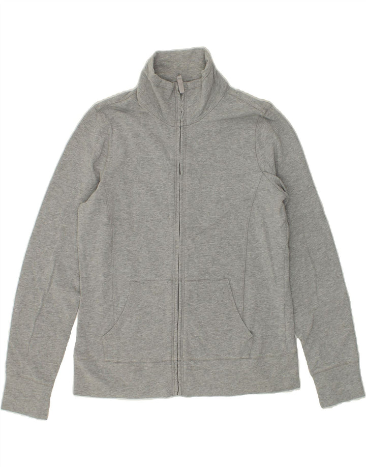 L.L.BEAN Womens Tracksuit Top Jacket UK 14 Medium Grey Cotton Vintage L.L.Bean and Second-Hand L.L.Bean from Messina Hembry 