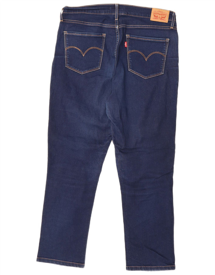 Levi's Dame 724 Højtaljede lige jeans W32 L26 Marineblå