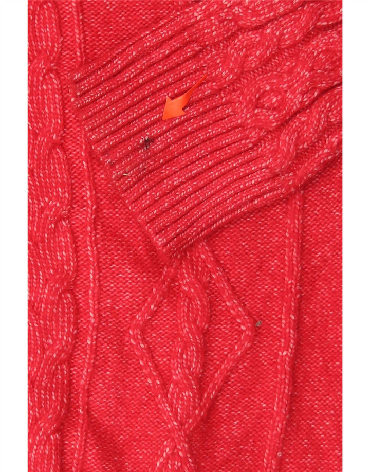 CHAPS Womens V-Neck Jumper Sweater UK 16 Large Red Polyester Vintage Chaps and Second-Hand Chaps from Messina Hembry 