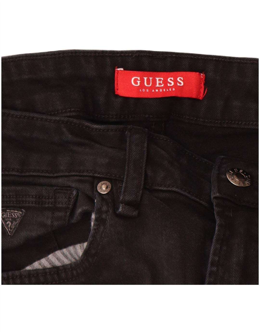 Guess Slim Jeans til mænd W31 L31 Sort bomuld