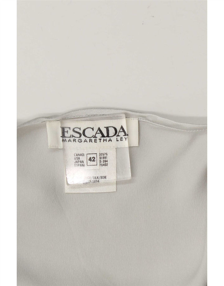 Escada Damevest Top IT 42 Medium Grå Silke