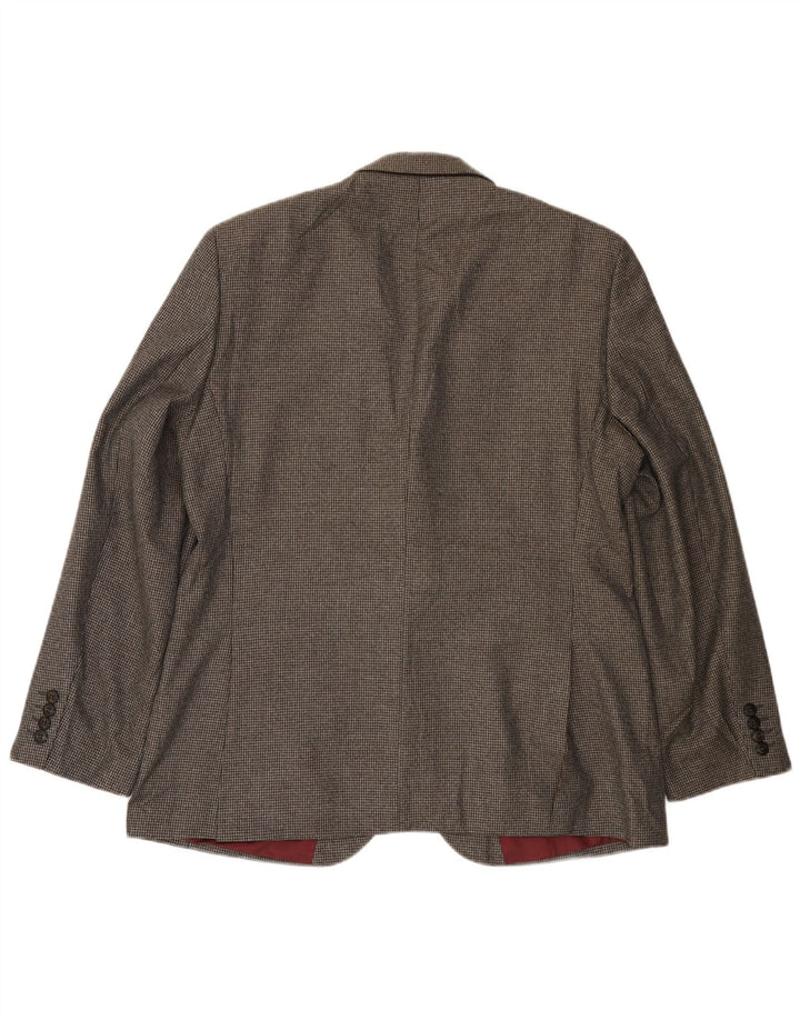 MARKS & SPENCER Herre 2-knaps blazerjakke UK 38 Medium Grey Houndstooth