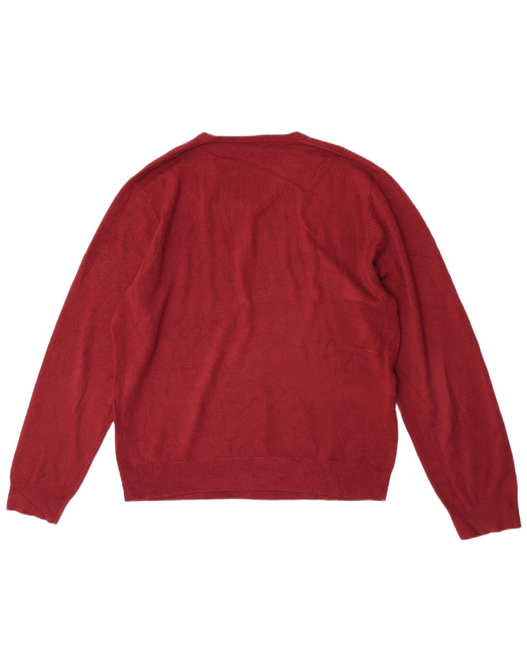 Marks & Spencer Herre V-hals sweater Stor rød akryl