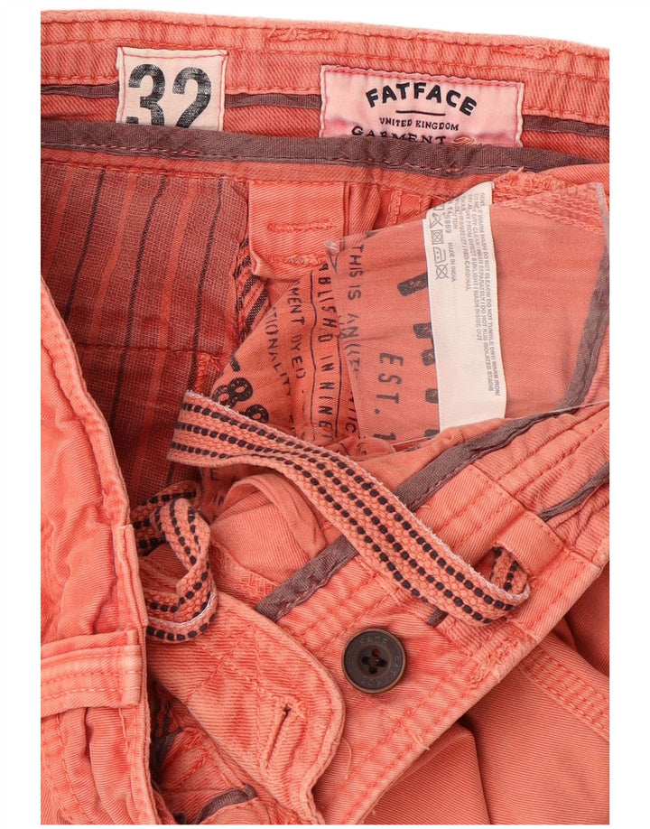 FAT FACE Herre Chino Shorts W32 Medium Pink Bomuld