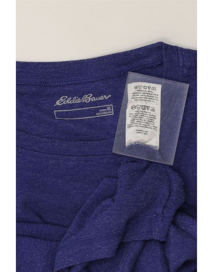 L.L.BEAN Womens Top Long Sleeve UK 18 XL Blue Cotton Vintage L.L.Bean and Second-Hand L.L.Bean from Messina Hembry 