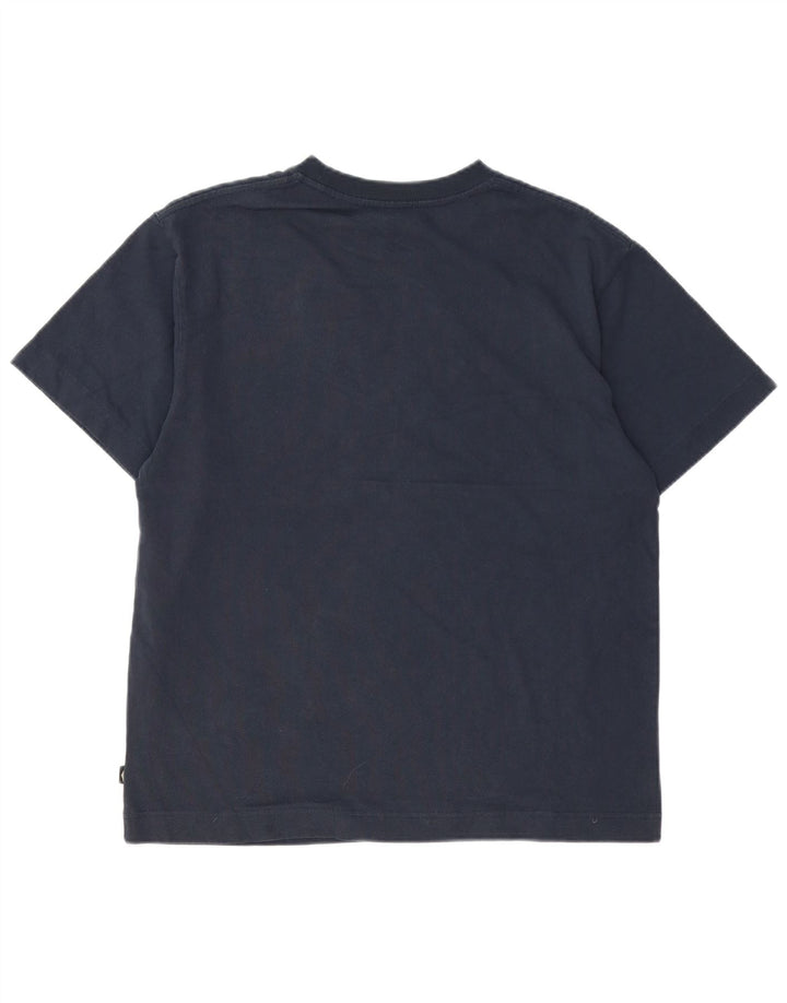 RIP CURL Herre grafisk T-shirt Top Medium Navyblå Bomuld