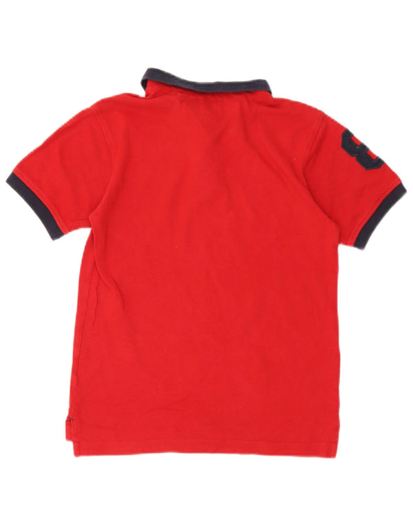 Tommy Hilfiger drenge grafisk poloshirt 12-13 år medium rød farveblok