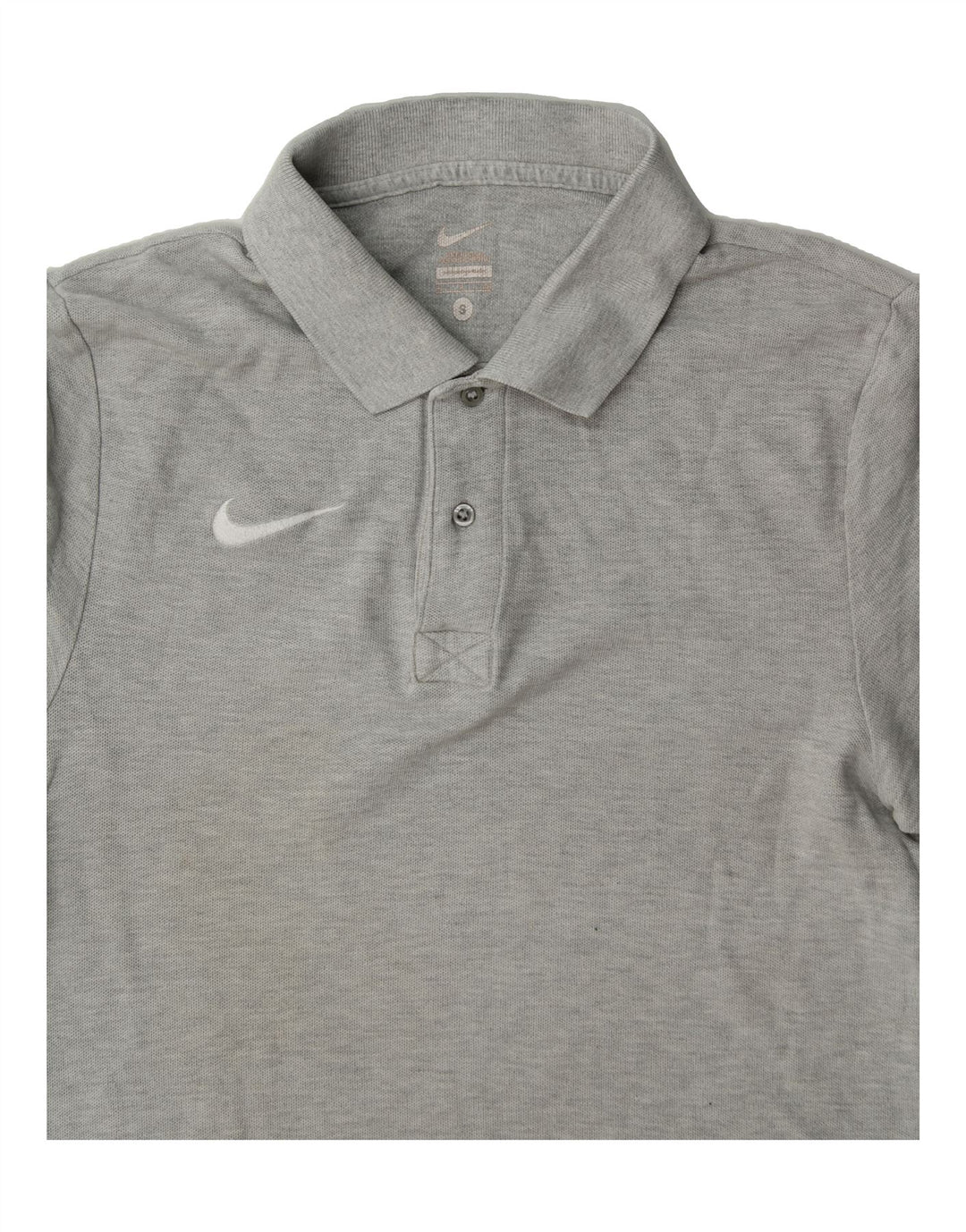NIKE Mens Polo Shirt Small Grey Cotton Vintage Nike and Second-Hand Nike from Messina Hembry 