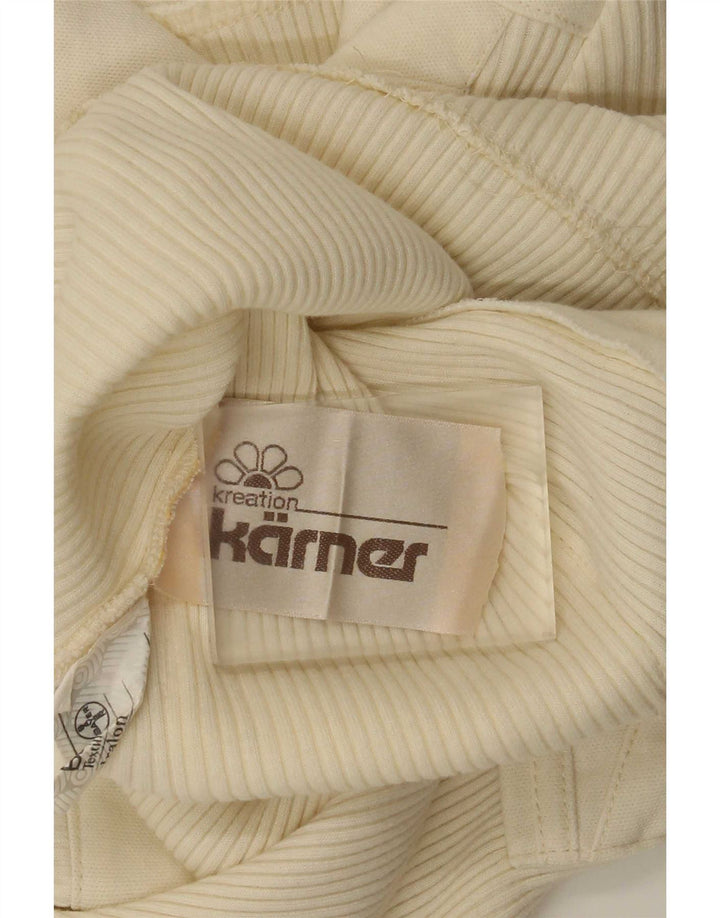Karner kortærmet cardigan sweater til kvinder IT 40 Small Off White