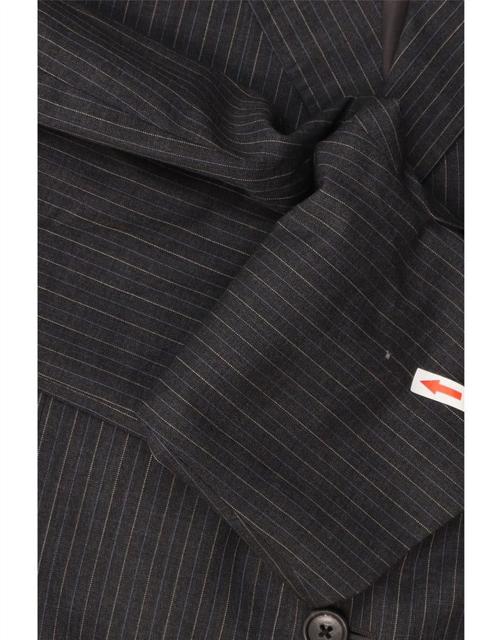 Corneliani Herre 3-knaps blazerjakke IT 54 2XL grå nålestribet jomfruuld