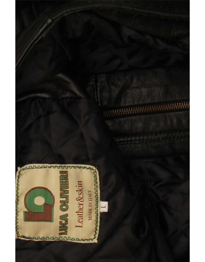 Vintage herre læderjakke UK 40 Large Black