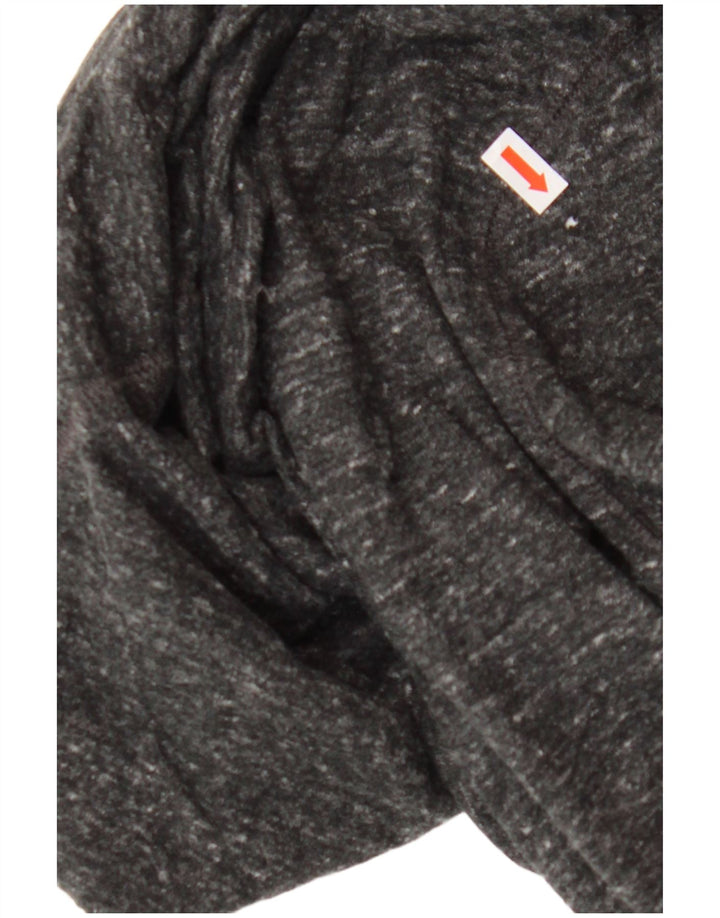 CHAMPION Grafisk hættetrøje til kvinder UK 14 Medium Grey Flecked Bomuld