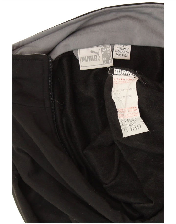 PUMA træningsdragt topjakke til kvinder UK 8 Small Black Colourblock Polyester