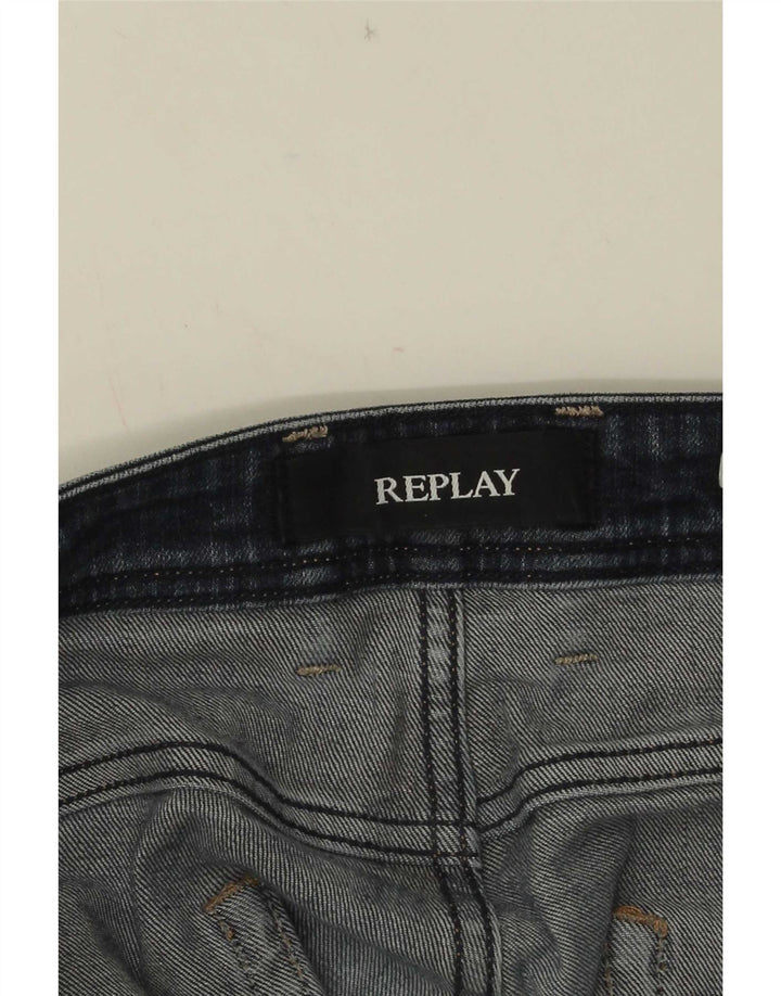 Replay Herre Grover Straight Jeans W34 L31 Blå
