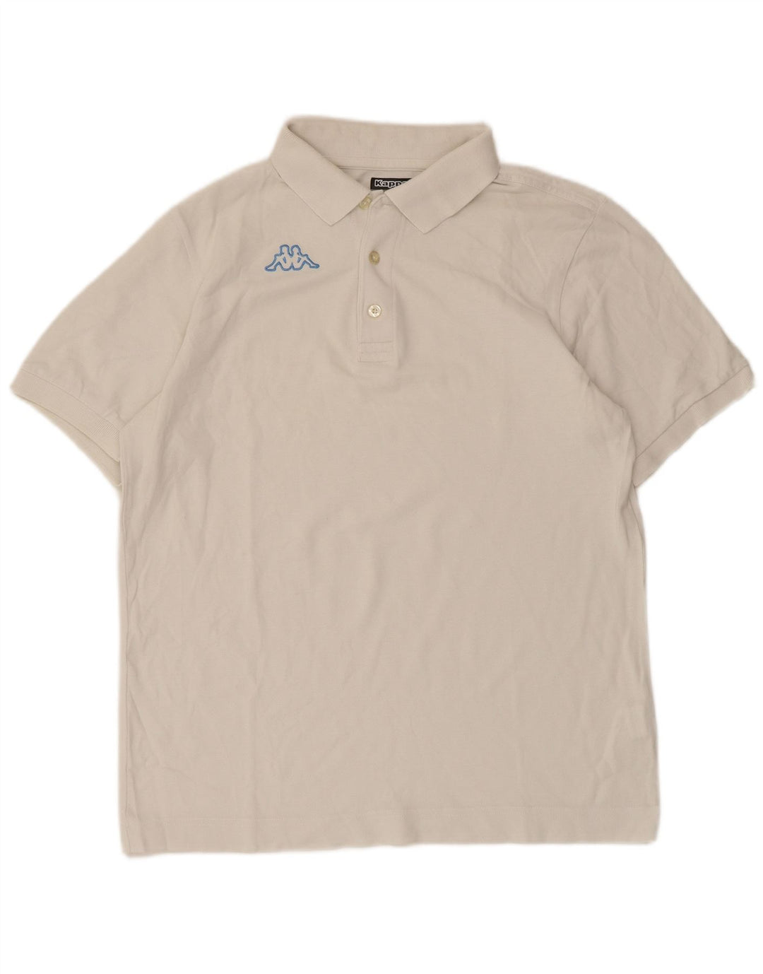 Kappa herre poloshirt Medium hvid bomuld