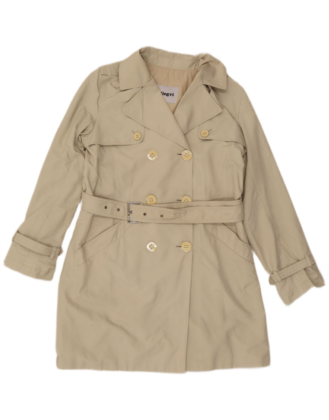 Allegri Dame Trench Coat IT 44 Medium Beige Polyester