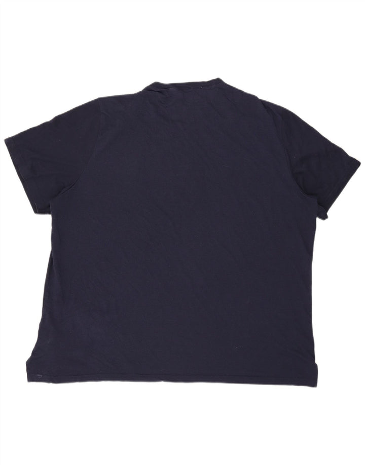 Reebok Herre grafisk T-shirt top 3XL marineblå polyester
