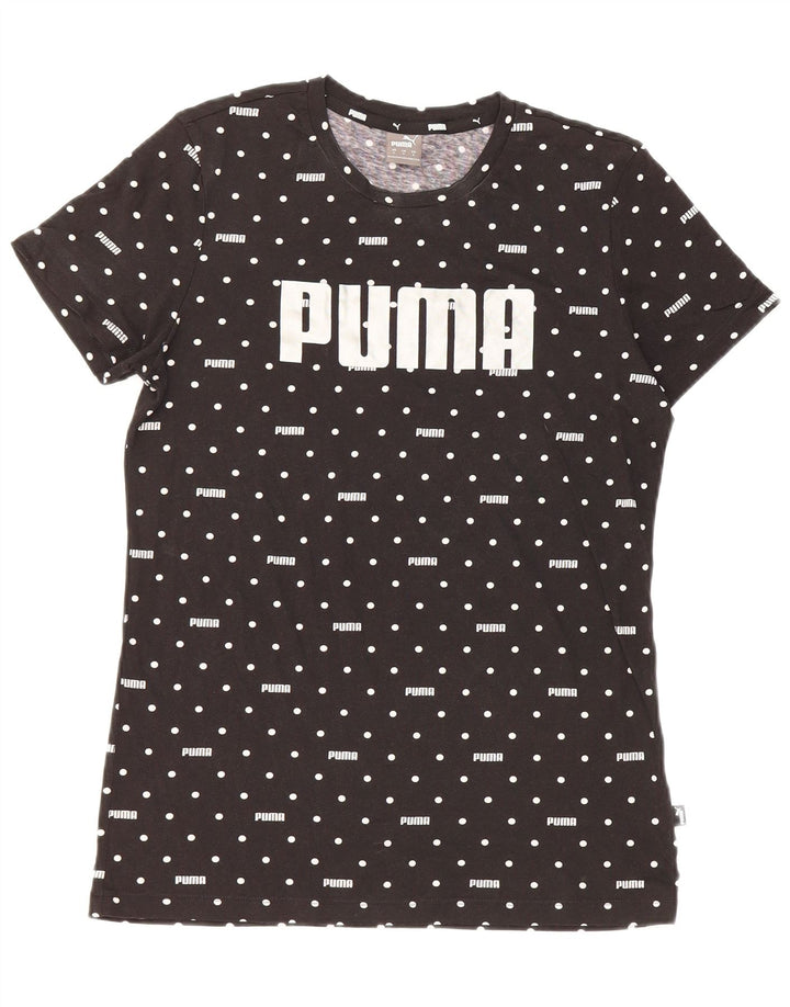 Puma Herre Grafisk T-Shirt Top Lille Sort