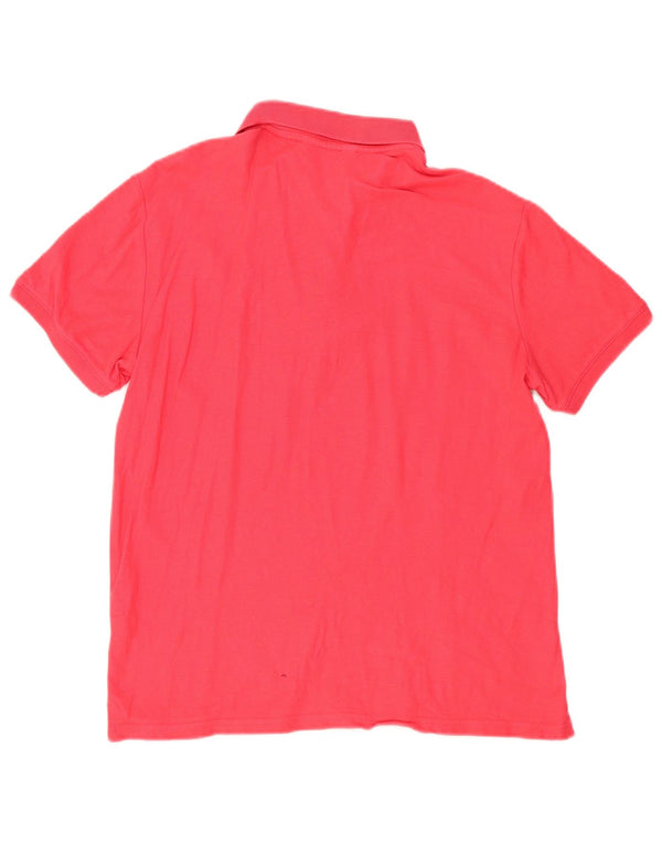 Calvin Klein Herre Body Fit Polo Shirt Medium Rød Bomuld