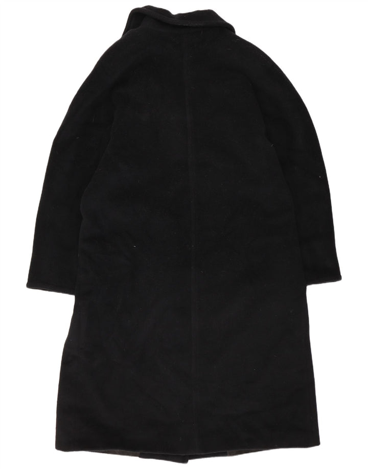 Marella Dame Dobbeltradet Frakke UK 12 Medium Sort Uld