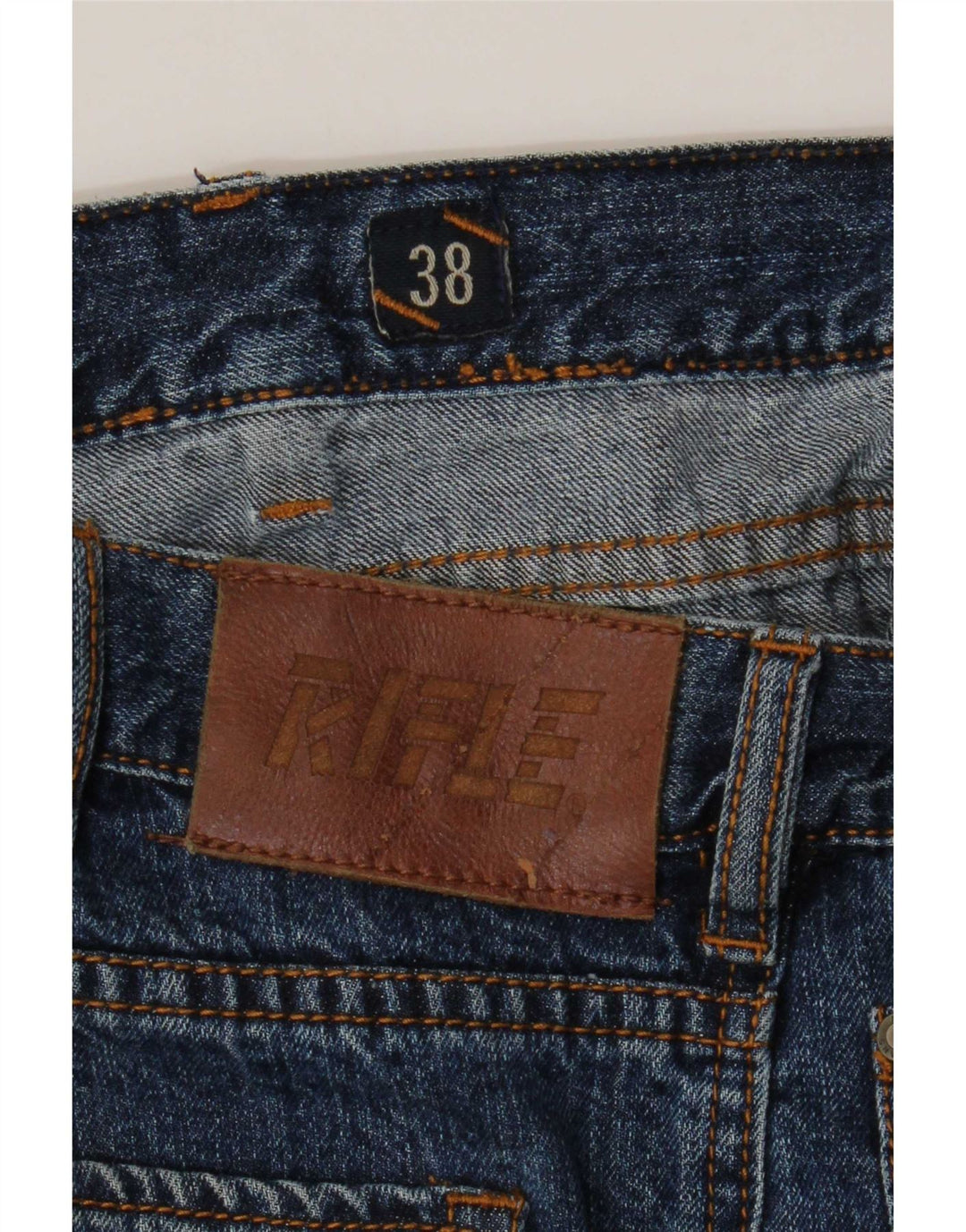 Rifle Herre Straight Jeans W38 L33 Blå
