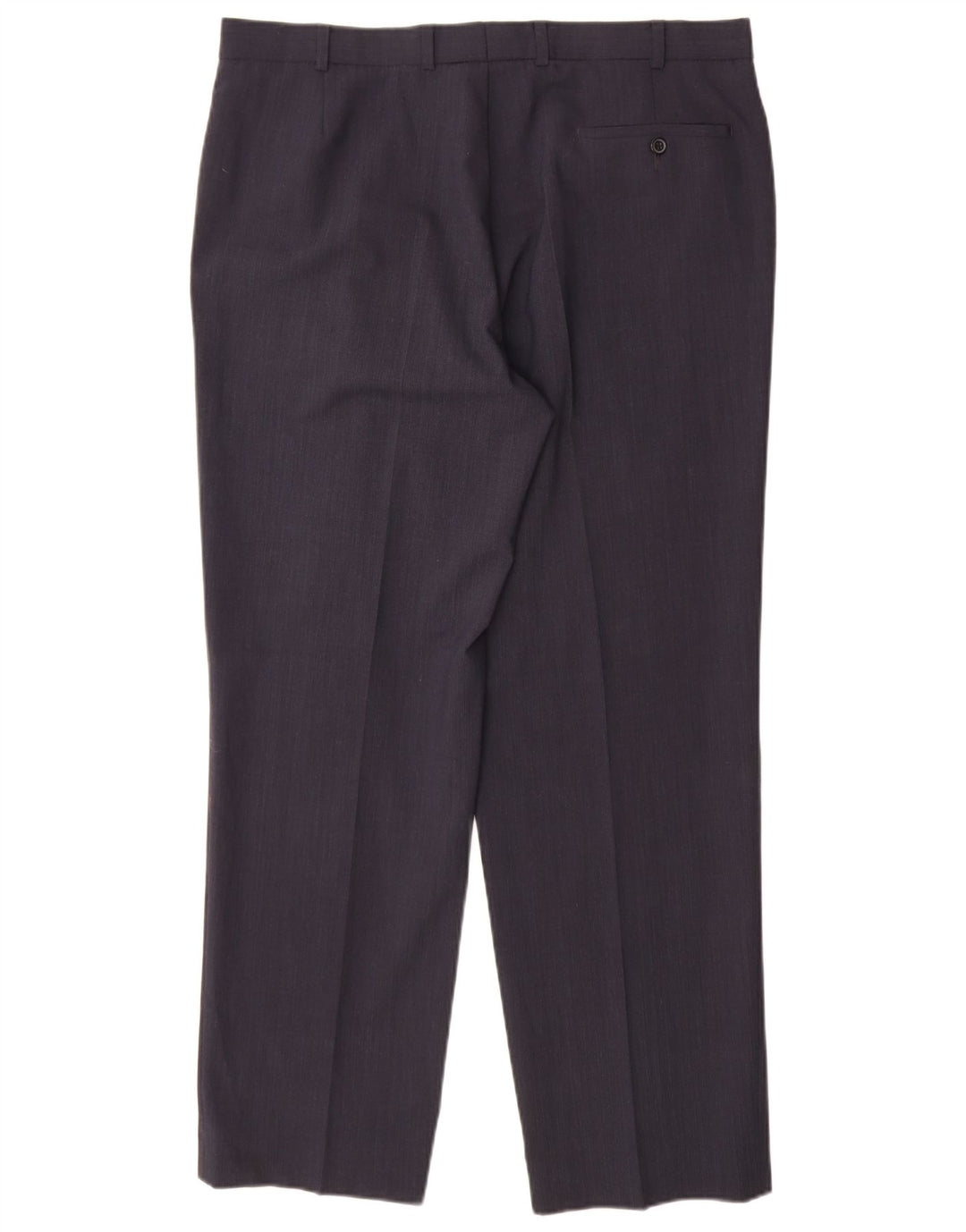 Marks & Spencer Straight Suit Bukser til mænd W38 L31 Marineblå polyester
