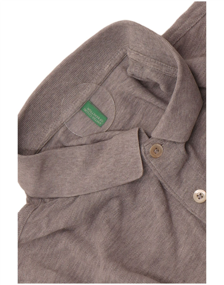 Benetton herre poloshirt mellemgrå