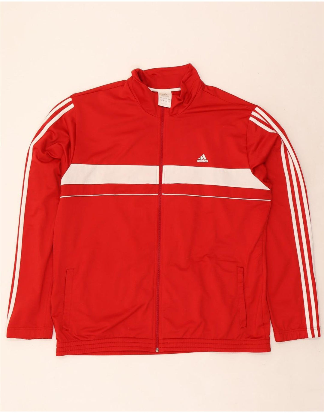 Adidas Træningsdragt til mænd Topjakke 2XL Rød Colourblock Polyester