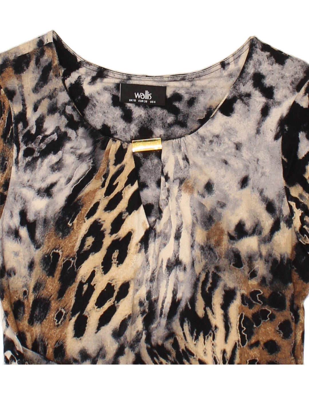 WALLIS Womens Bodycon Dress UK 10 Small Multicoloured Animal Print Vintage Wallis and Second-Hand Wallis from Messina Hembry 