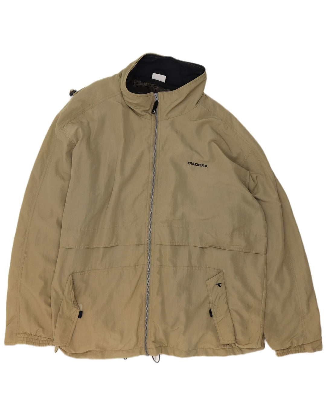 DIADORA Mens Rain Jacket UK 44 2XL Beige