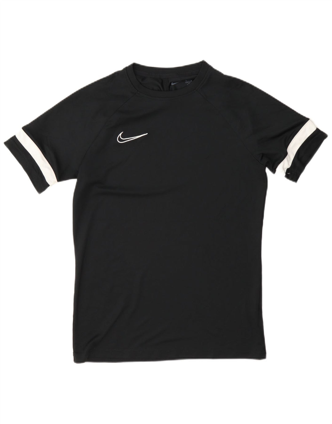 Nike Herre Dri Fit T-shirt Top Medium Sort Colourblock Polyester