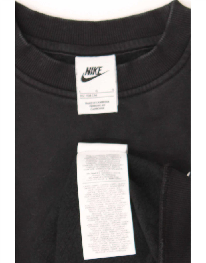 Adidas Boys Sweatshirt Jumper 12-13 år Stor Sort Bomuld