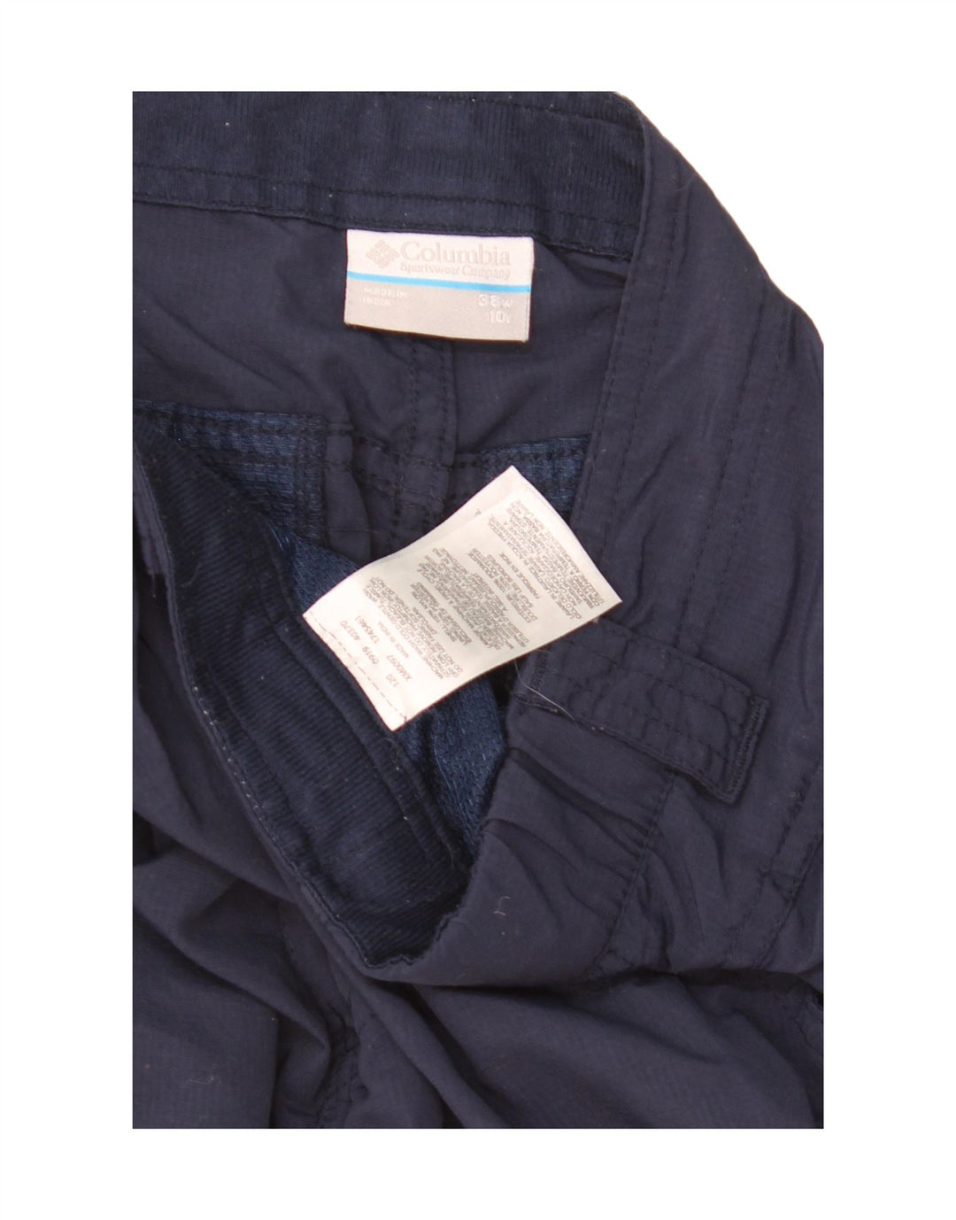 COLUMBIA Herre Cargo Shorts W38 XL Navy Blue Nylon