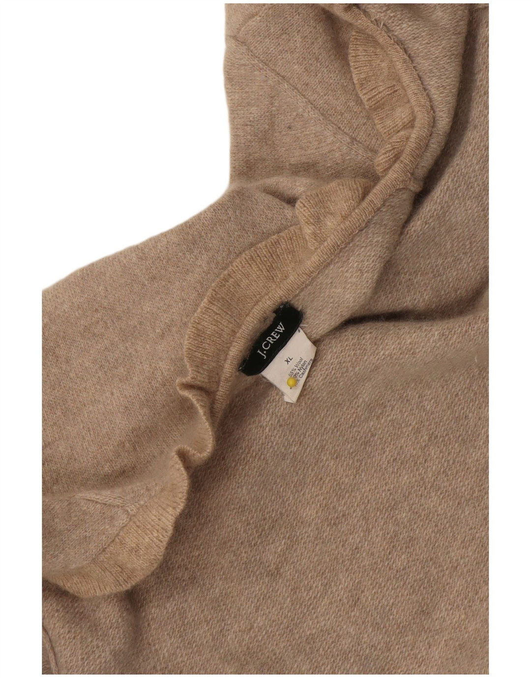 J. Crew Dame Cardigan Sweater UK 18 XL Beige Uld