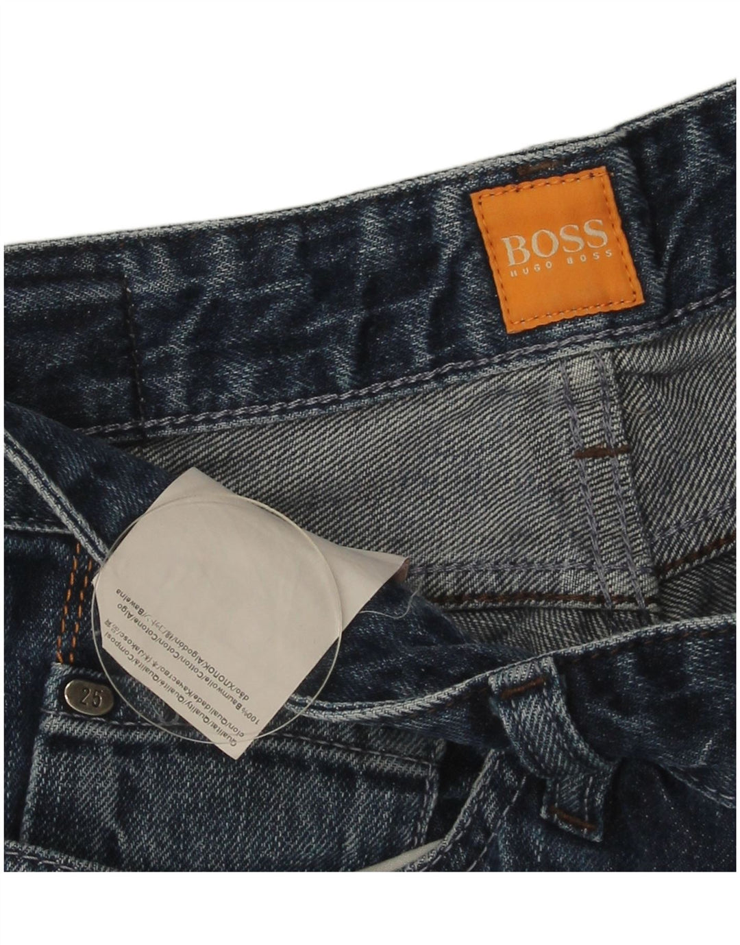 Hugo Boss Straight Jeans til mænd W31 L34 Blå Bomuld