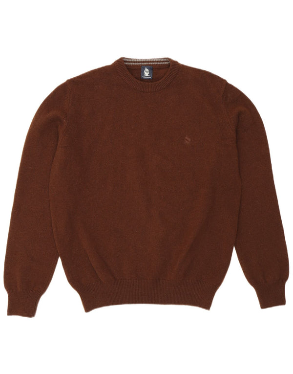 Marina Yachting Herre Crew Neck Jumper Sweater Small Brown New Wool