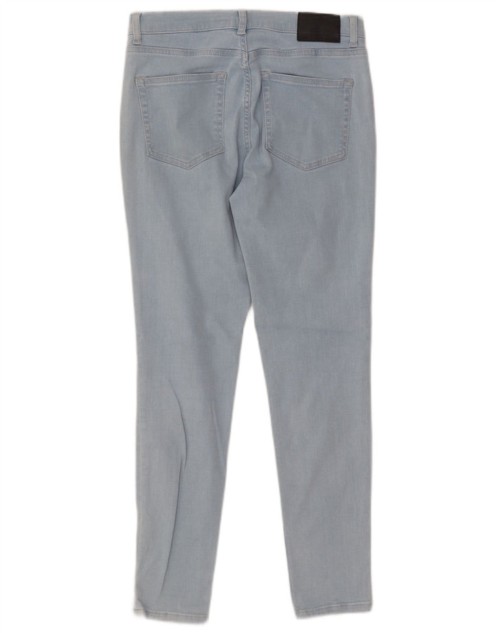 FRANSK FORBINDELSE Dame Slim Jeans UK 12 Medium W30 L28 Blå Bomuld