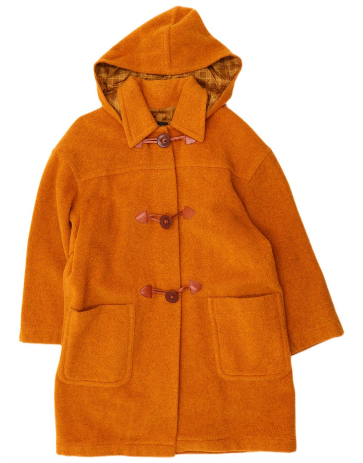 SUPERIOR Dame Hooded Duffel Coat UK 18 XL Orange Uld